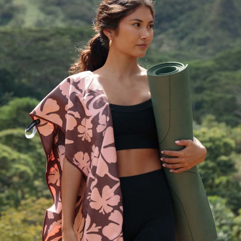 Beach/Yoga Towel - Yireh Vintage Hibiscus