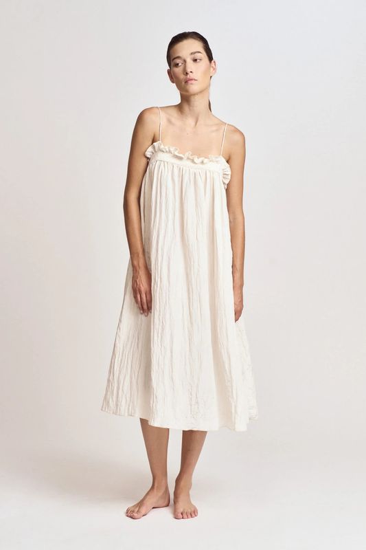 Crinkle Column Dress