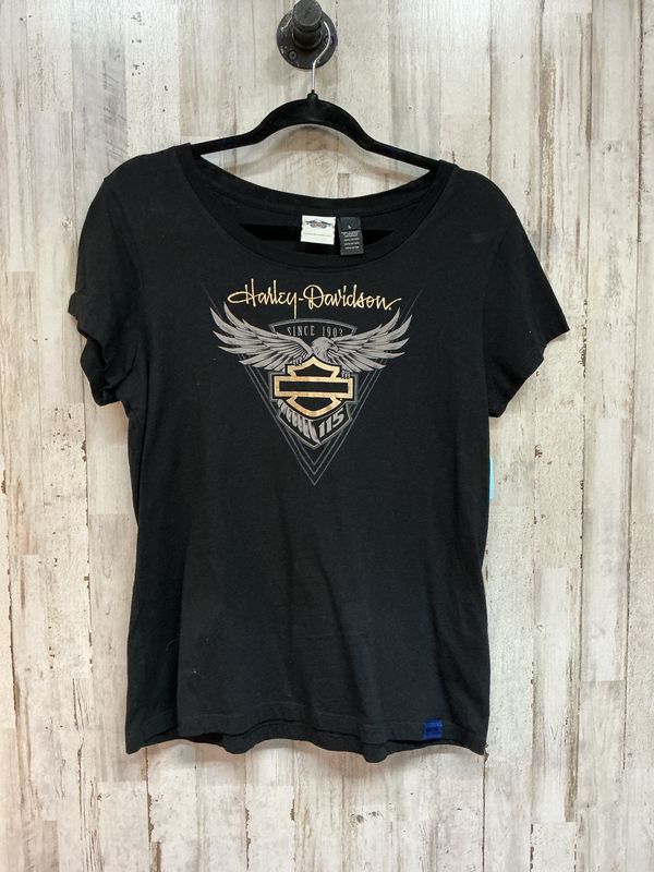 10001 HD Women's Black W/ Gold 115th Ann. Top Large