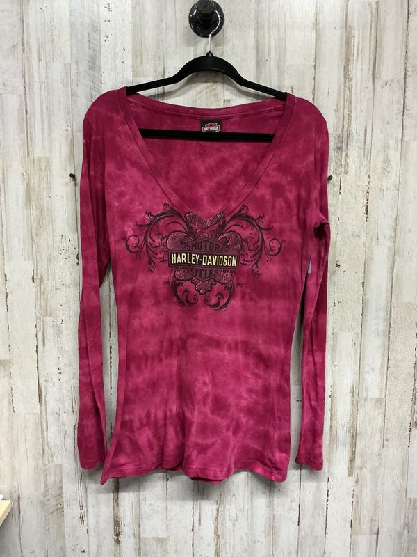 10001 HD Women's Burgundy W/ Black &amp; Tan B&amp;S Long Sleeve XL