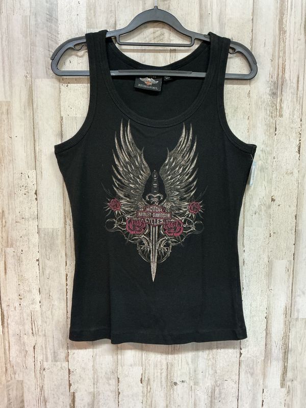 10001 HD Women's Black Wings/Sward/Roses Tank Medium