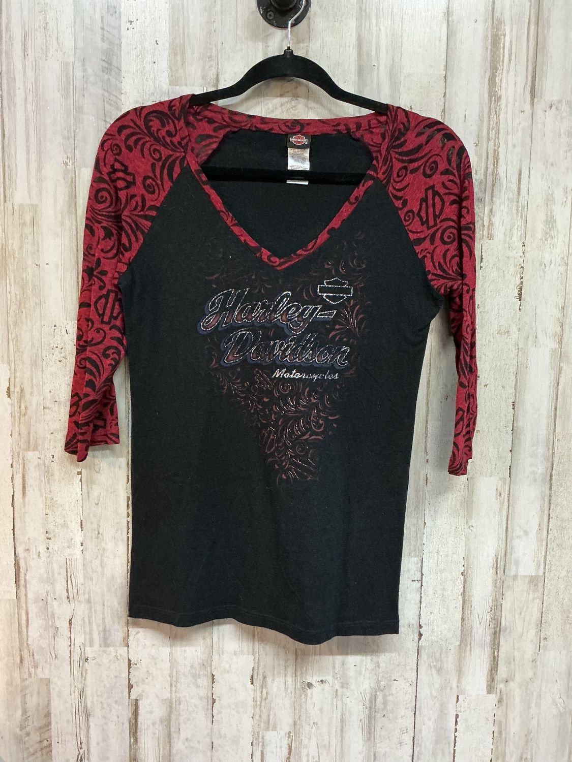10001 HD Women's BL/Red Hologram Logo Top Medium