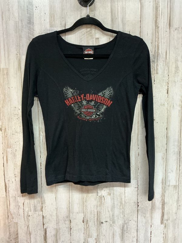 10001 HD Black B&amp;S Twin-Cities Long Sleeve Top Small