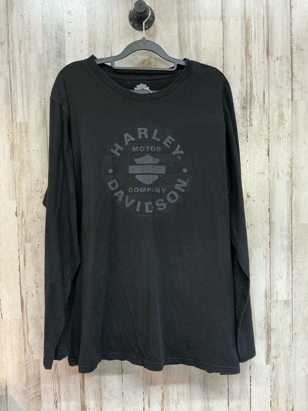 10001 HD Men's Black W/ Grey B&amp;S Long Sleeve 2XL