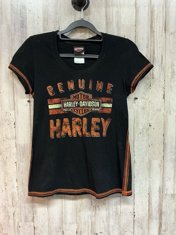 10001 HD Women's Black Orange Genuine HD Shirt Small
