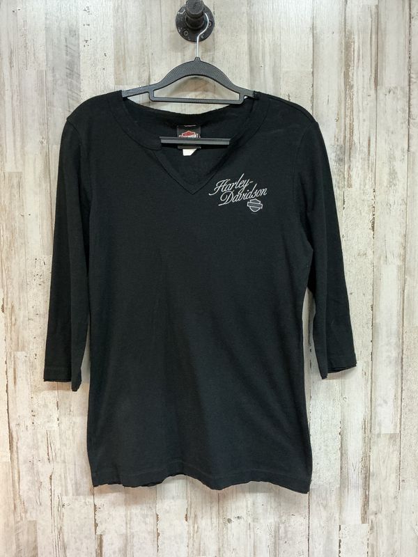 10126 HD Women's Black Half Sleeve Top Medium