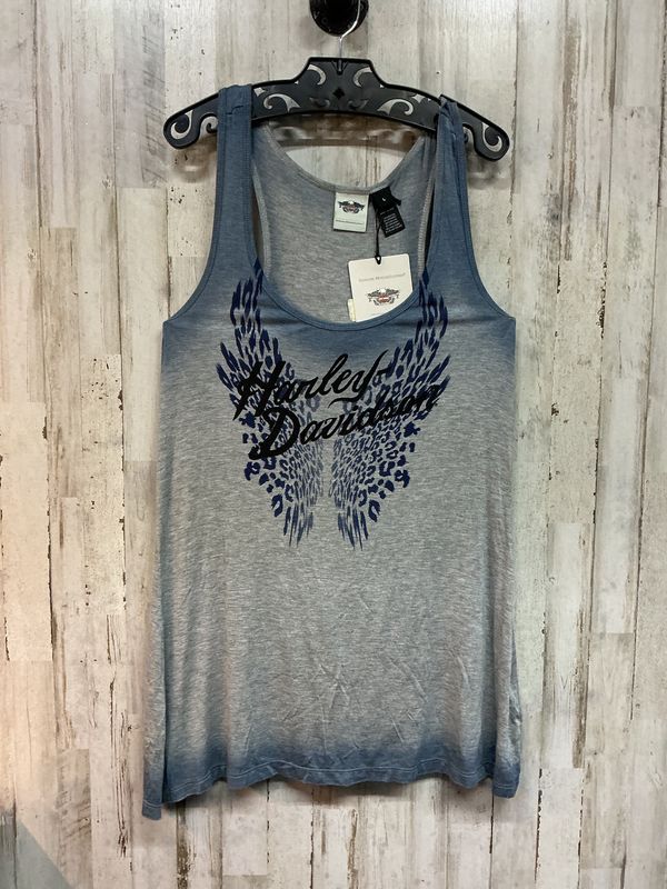 10075 HD Women's BNWT Blue Wing Cheetah Tank Large