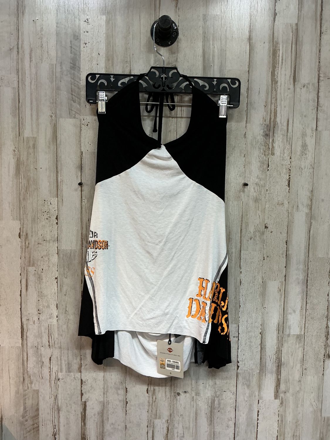 10129 HD Women's BNWT Halter Cross Bones/Skull Tank Large