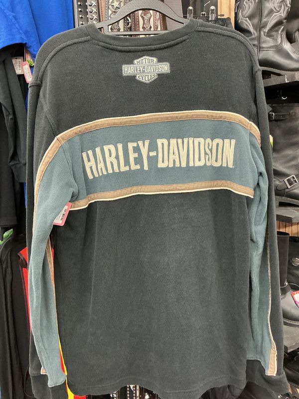 10119 HD Men's Blue &amp; Black Long Sleeve Sweater Medium