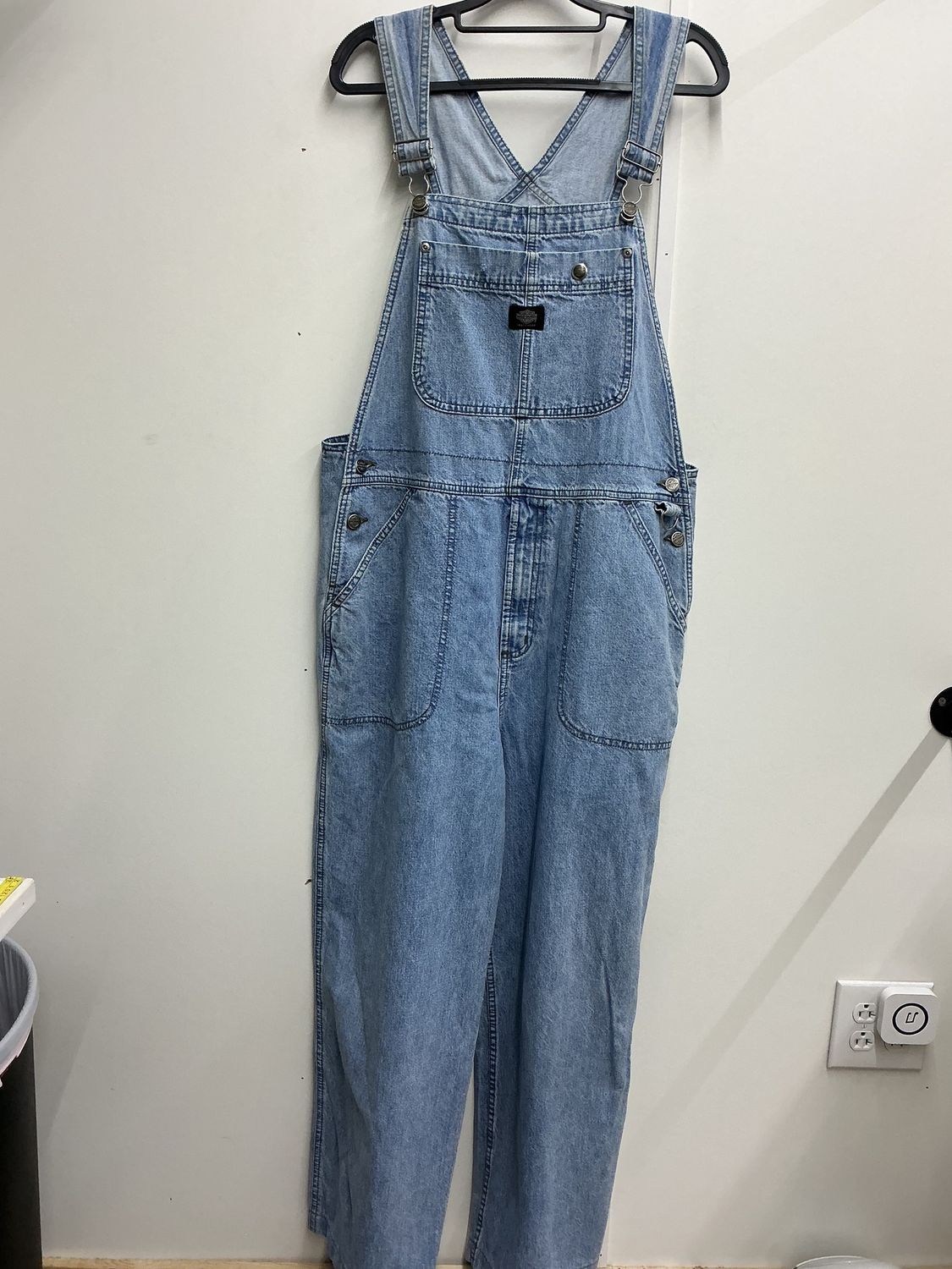 10098 HD Men's Blue Jean Overalls Large
