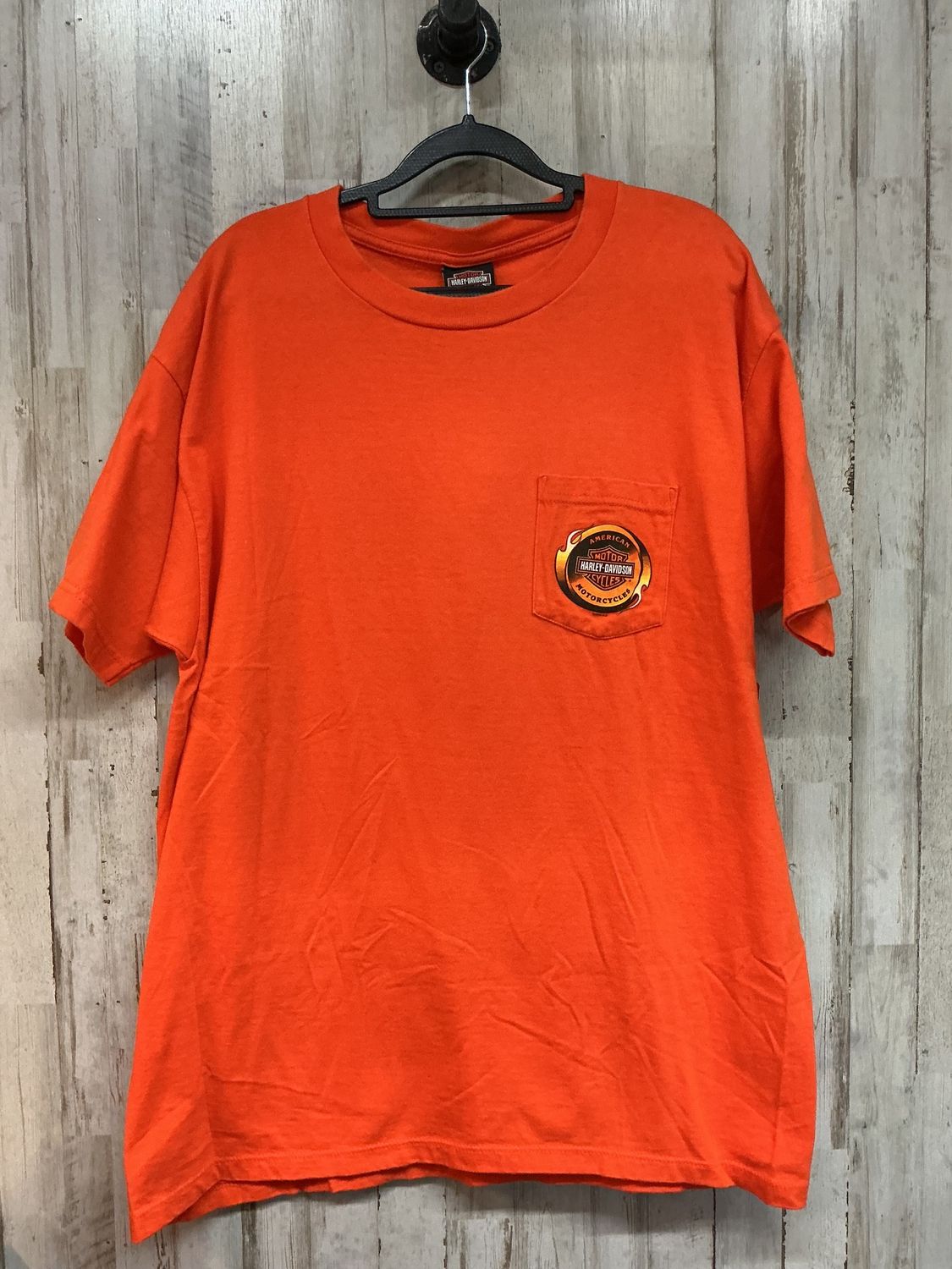 10059 HD Men's Orange W/ Flame B&amp;S  Michaels Pocket Tee X-Large
