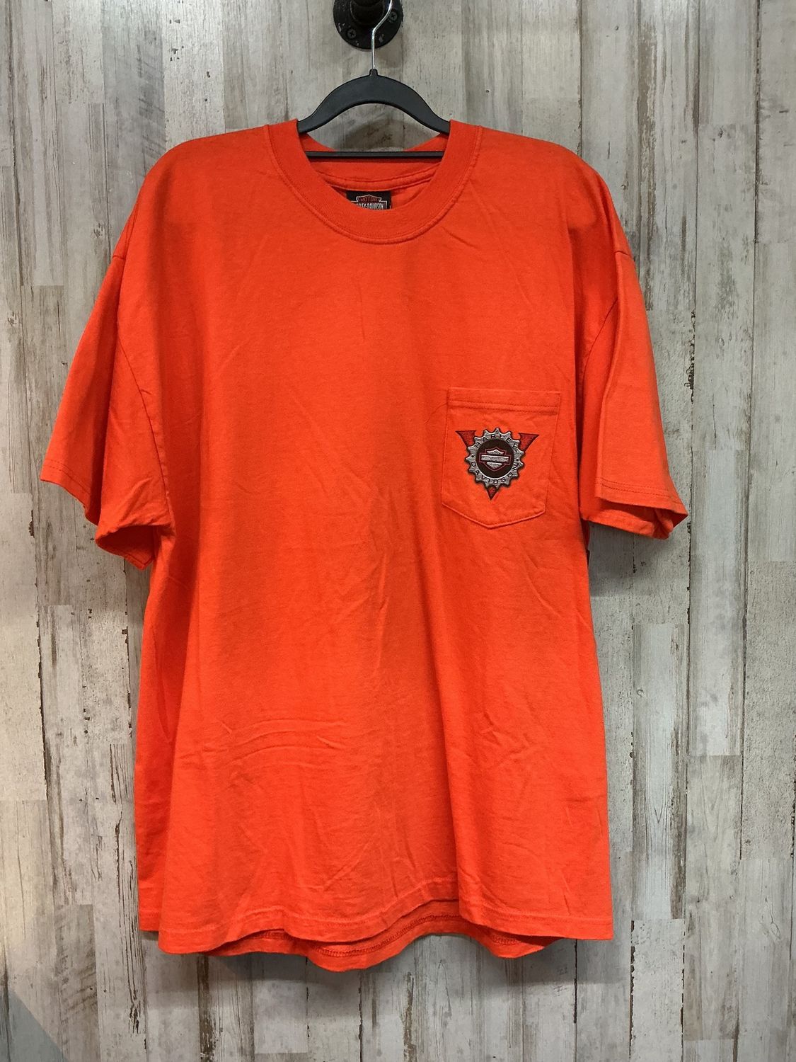 10059 HD Men's Orange W/ Grey HD Tilley's Pocket Tee X-Large