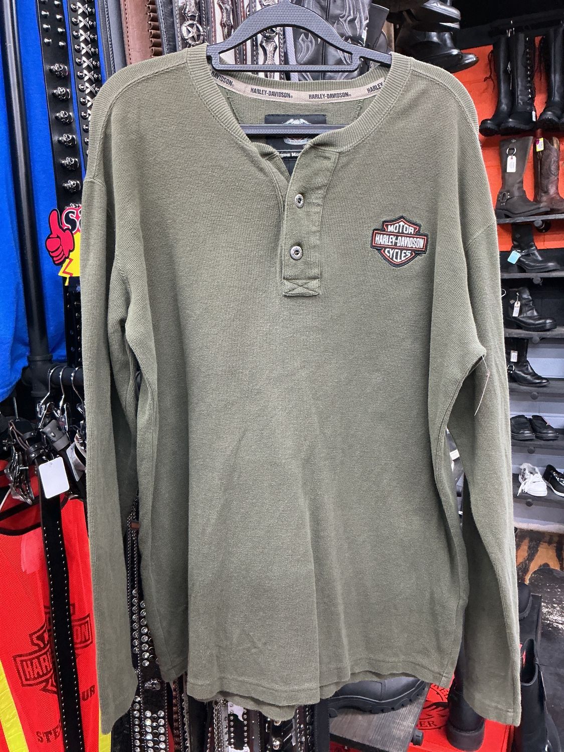 10119 HD Men's Green Long Sleeve Small