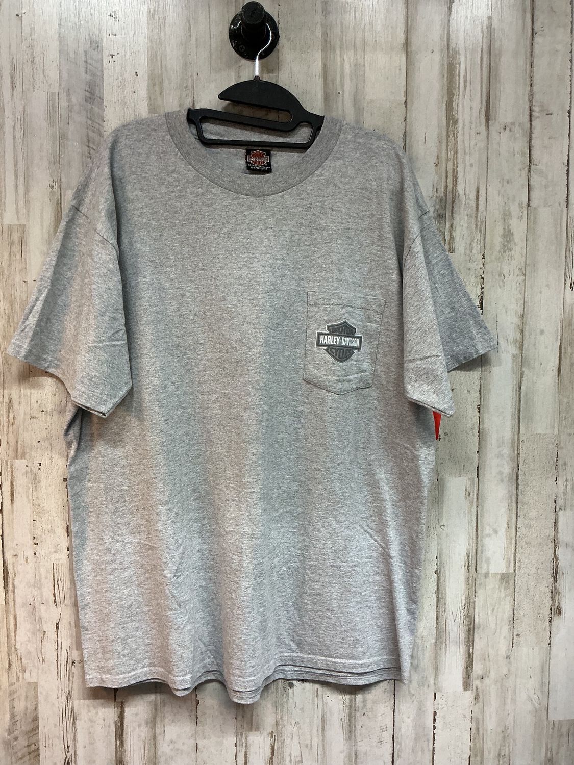 10059 HD Men's Grey B&amp;S Kansas Pocket Tee X-Large