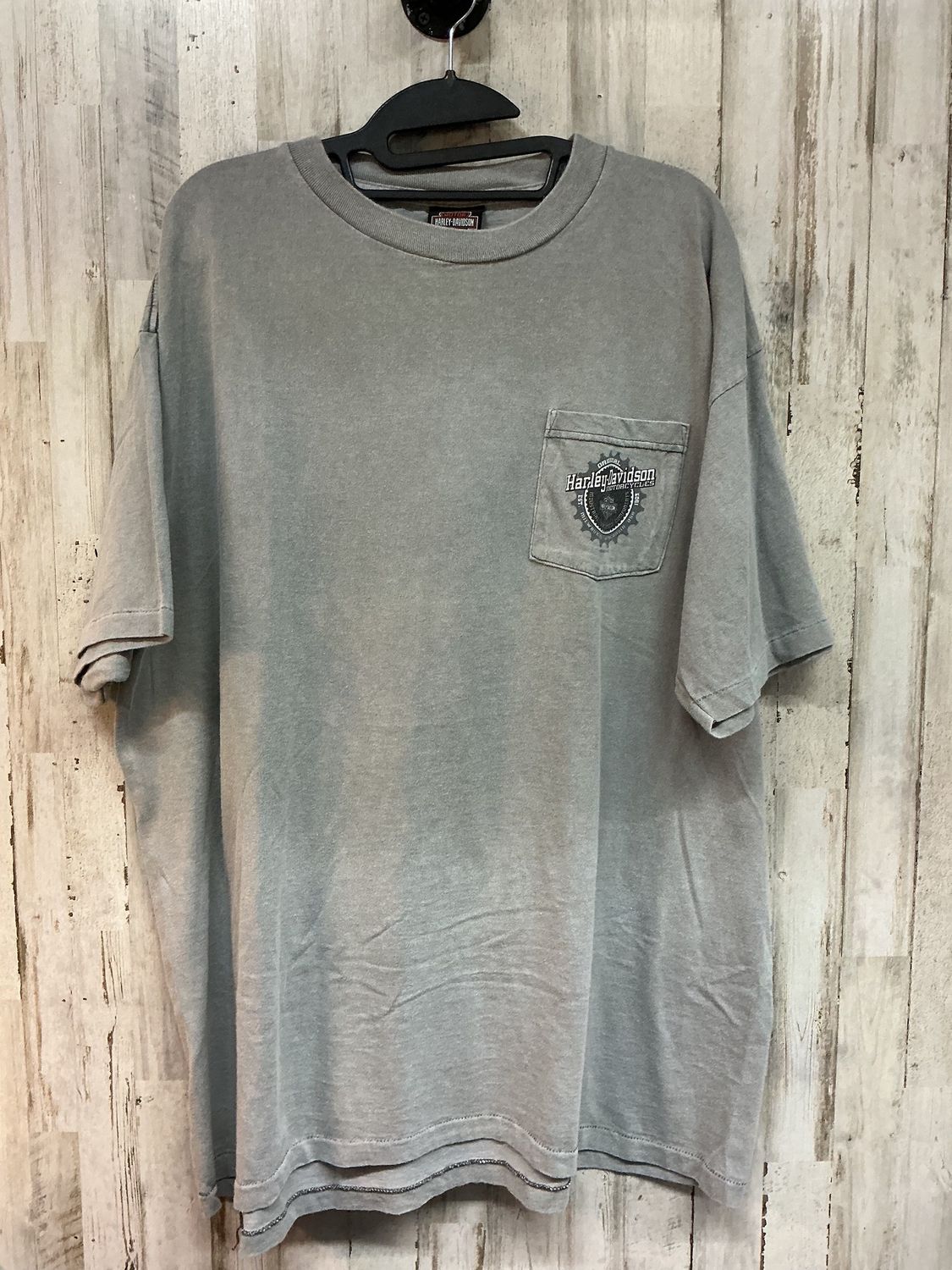 10059 HD Men's Grey W/ Eagle Lynchburg, VA Pocket Tee X-Large