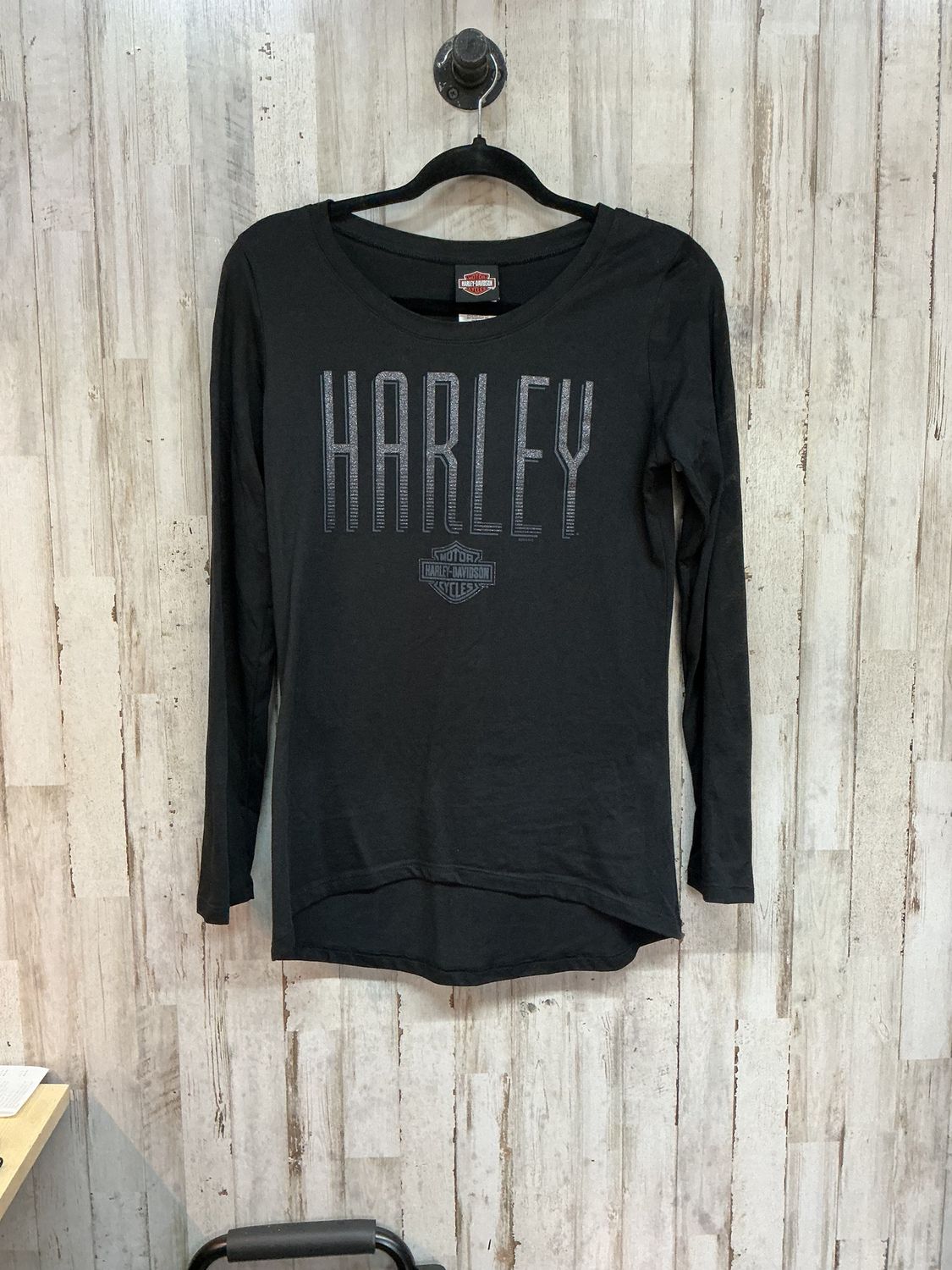 10001 HD Women's Black  Silver Harley Long Sleeve Medium