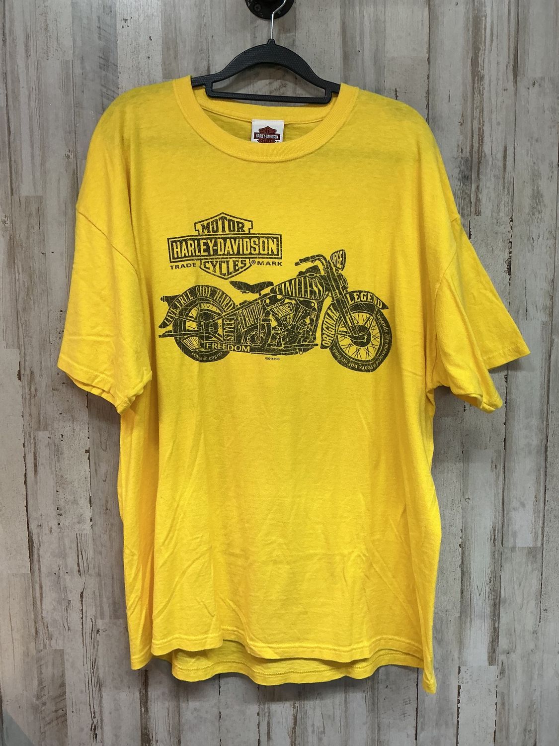 10059 HD Men's Yellow Motorcycle Tee X-Large