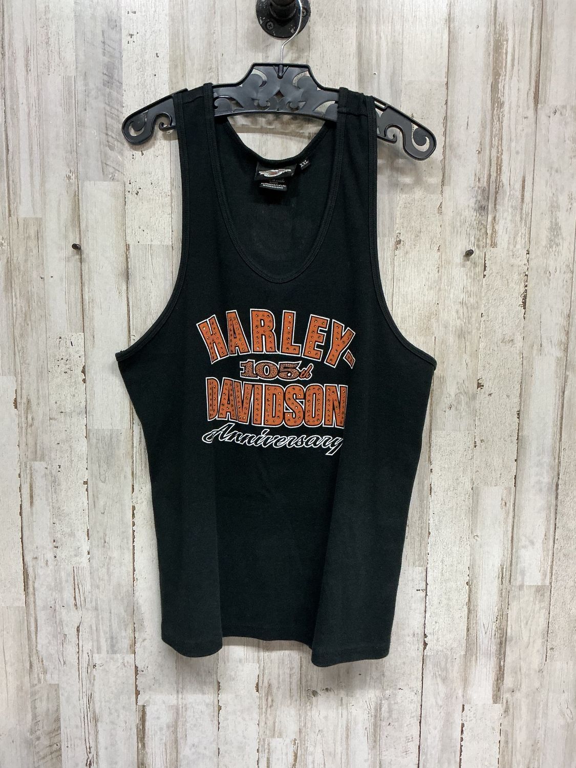0005 HD Women's  Black W/ Orange 105th Ann. Tank Top   XXL
