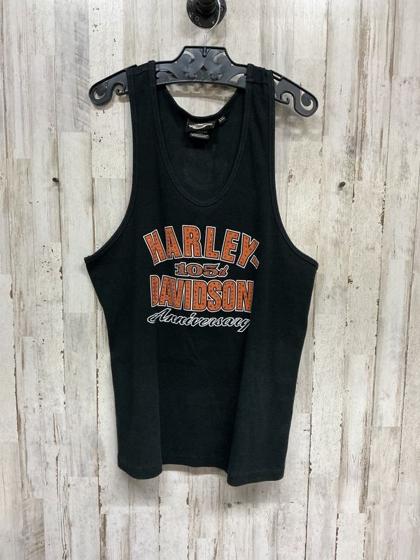 0005 HD Women's  Black W/ Orange 105th Ann. Tank Top   XXL