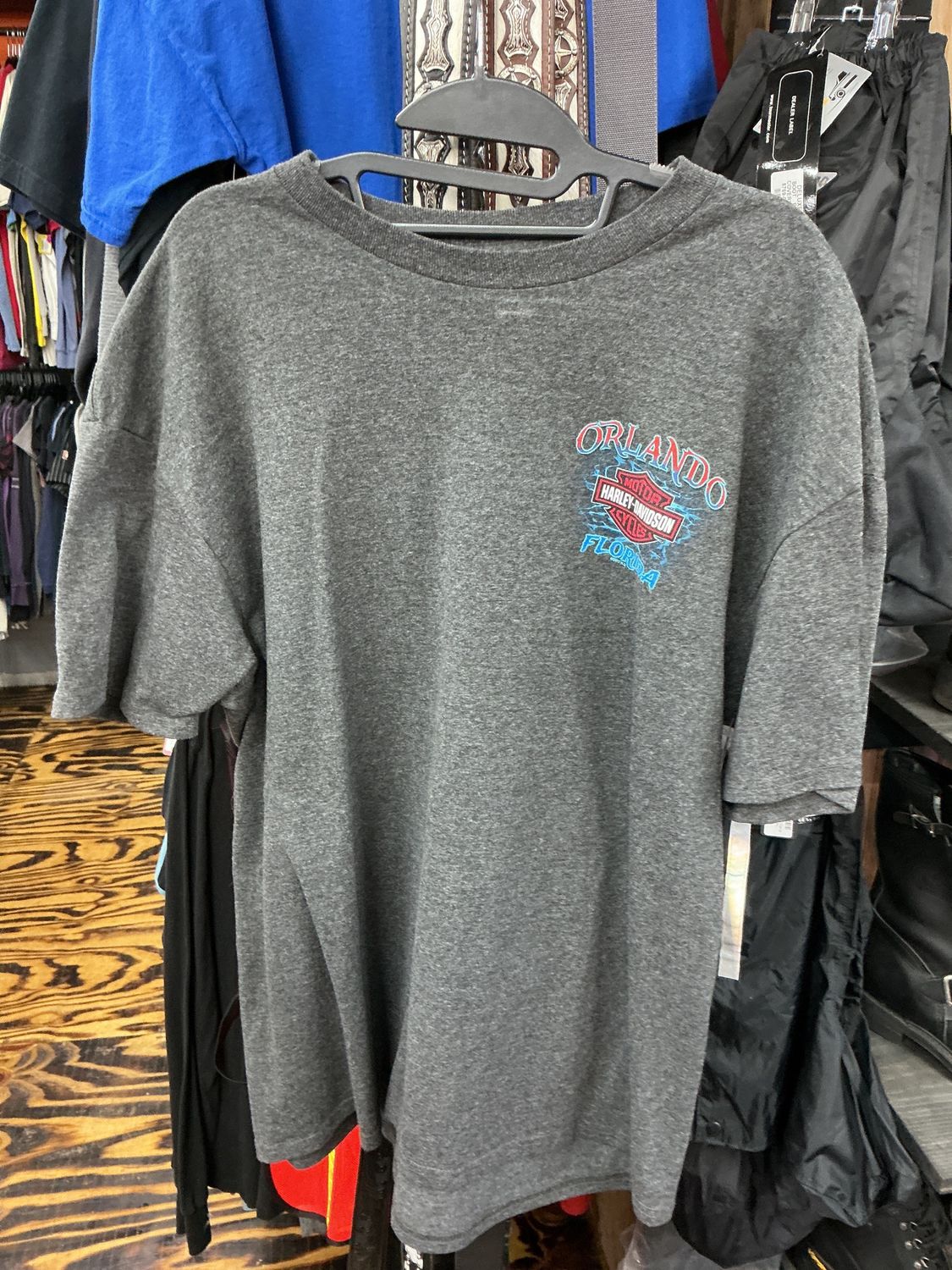 10166 HD Men's Grey Orlando Florida Tee Larre?