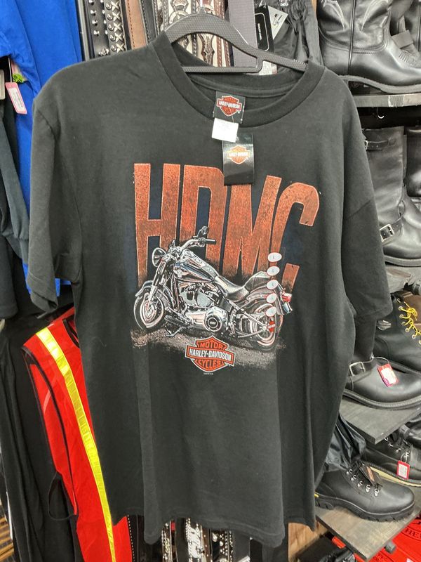 10073 HD Men's NWT Live to Roam Black Tee Large