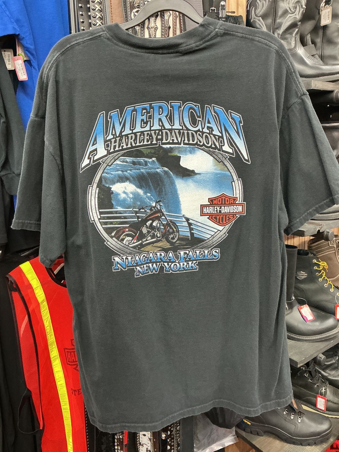 10166 HD Men's Black New York Tee X-Large