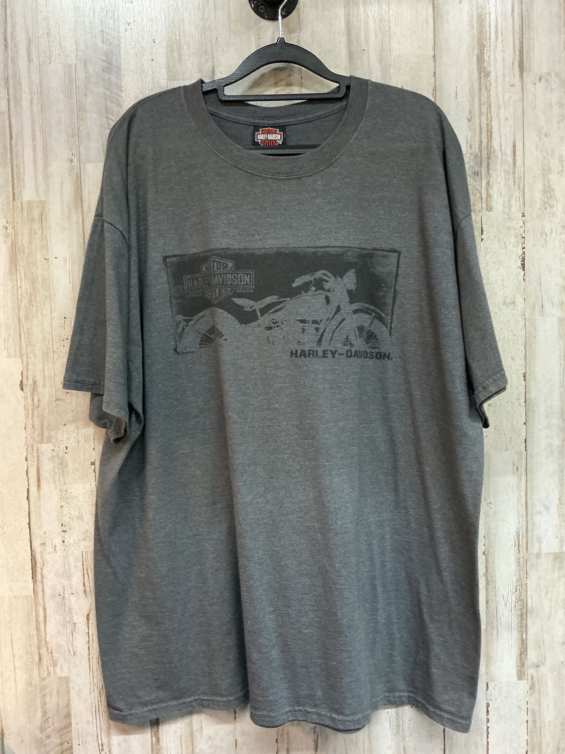 10166 HD Men's Grey W/ Black Bike Eisenhauer's Tee 2XL