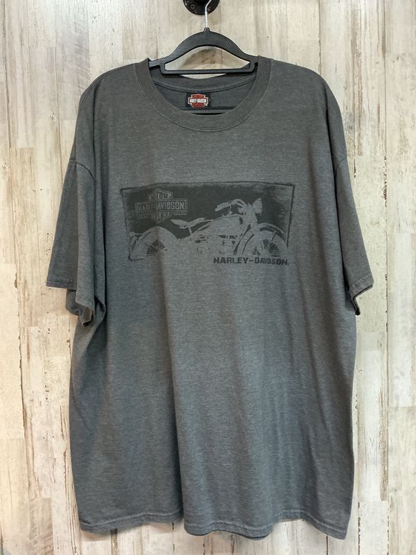 10166 HD Men's Grey W/ Black Bike Eisenhauer's Tee 2XL