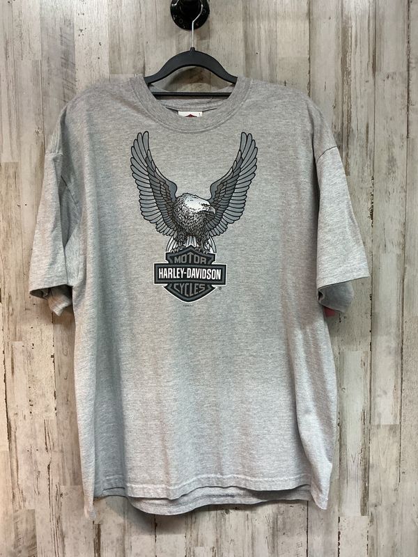 10166 HD Men's Grey Eagle Buffalo NY Tee X-Large