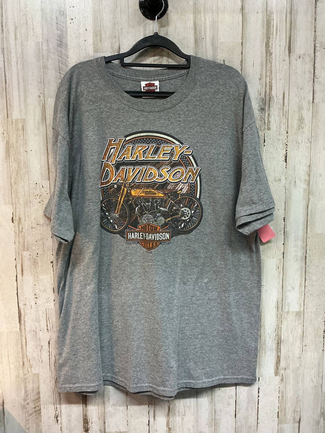 10166 HD Men's Grey Motorcycle VA Tee X-Large