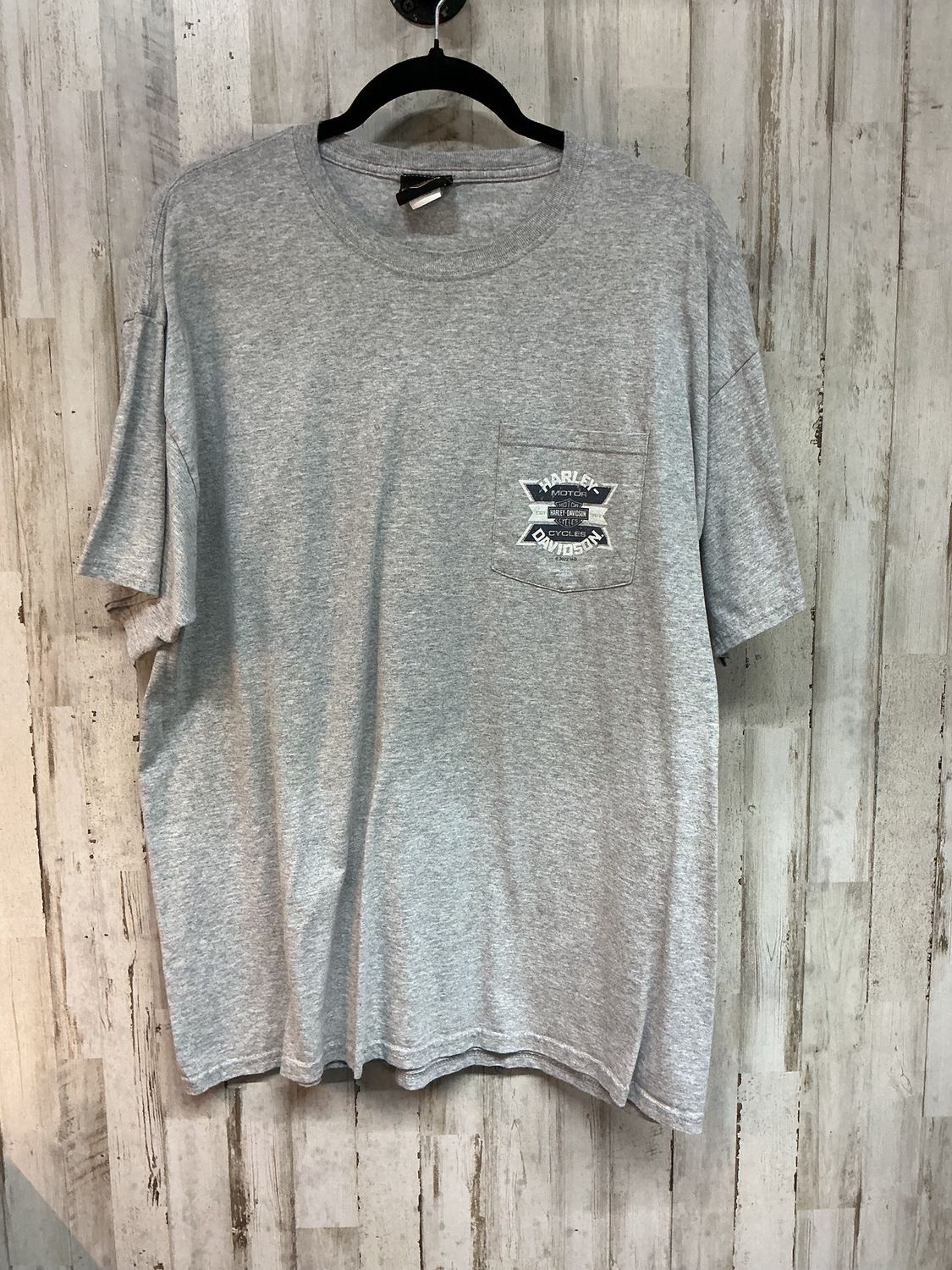 10166 HD Men's Grey Cox Pocket Tee X-Large