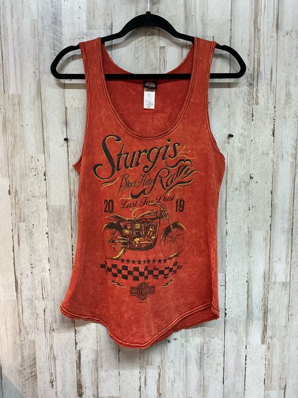 10180 HD Women's Orange Sturgis Tank Medium