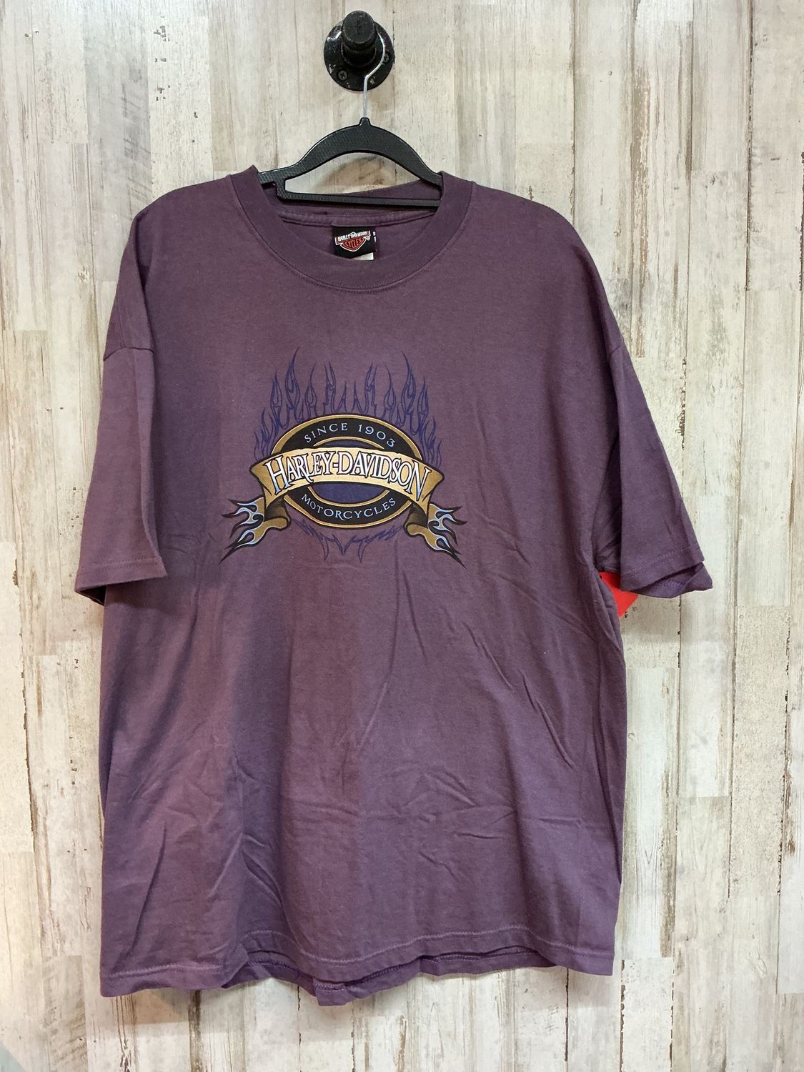 10059 HD Men's Purple Flame Tee X-Large