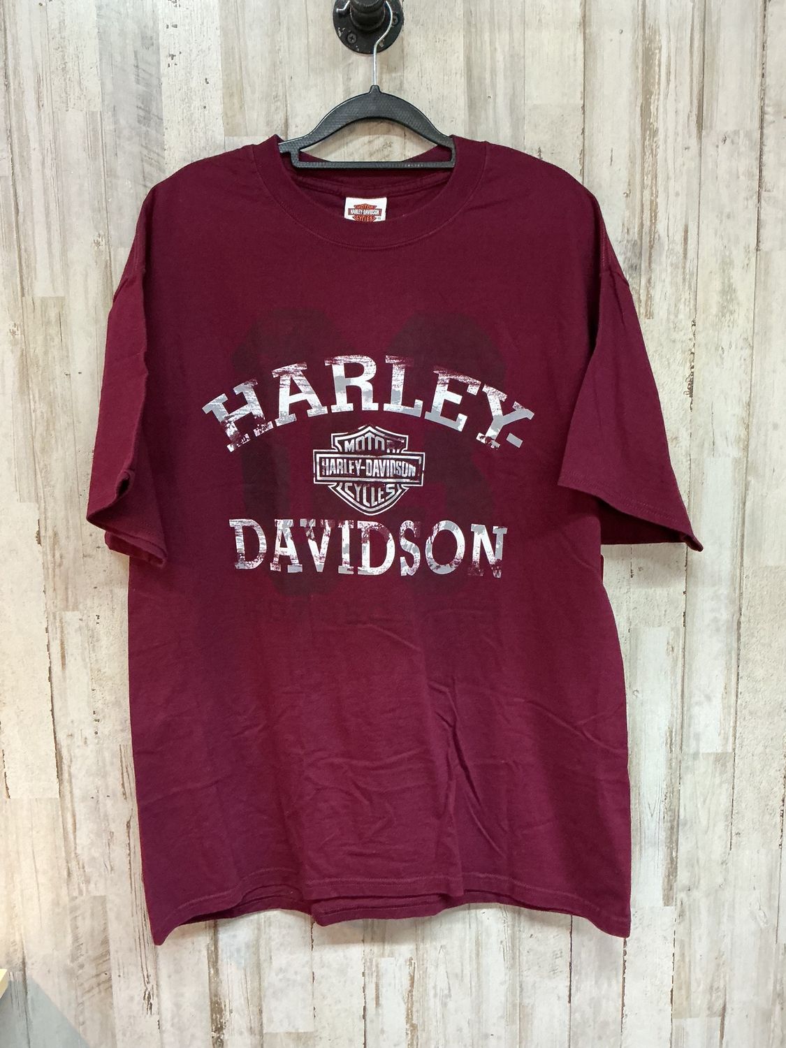 10059 HD Men's Maroon W/ White B&amp;S Michigan Tee X-Large