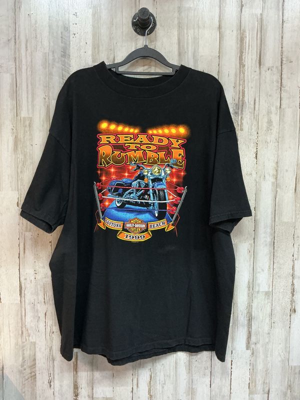 10001 HD Men's Black Daytona Ready To Rumble T-Shirt Size 2XL