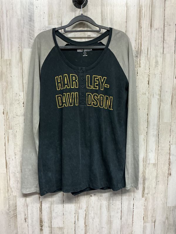 10190 HD Women's BN Black/Gray W Yellow HD Long Sleeve Large