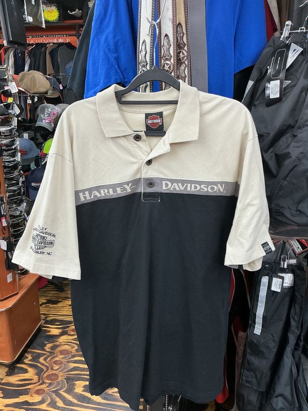 10199 HD Men's Short Sleeve Black/Tan Tilley Of Salisbury NC Polo X Large