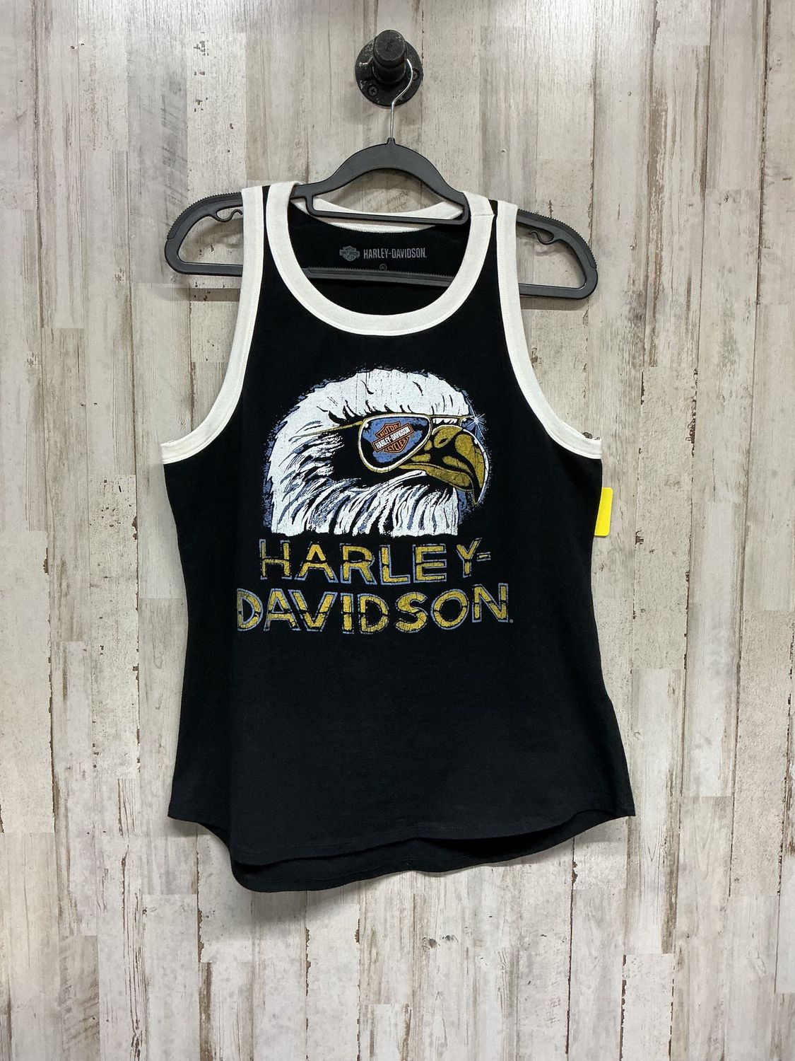 10203 HD Women's Retro Black W/ Eagle Shades Tank Top Size XL