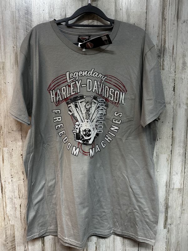 10001 HD Men's BNWT Grey Legendary Freedom Smith Bros. Short Sleeve XL