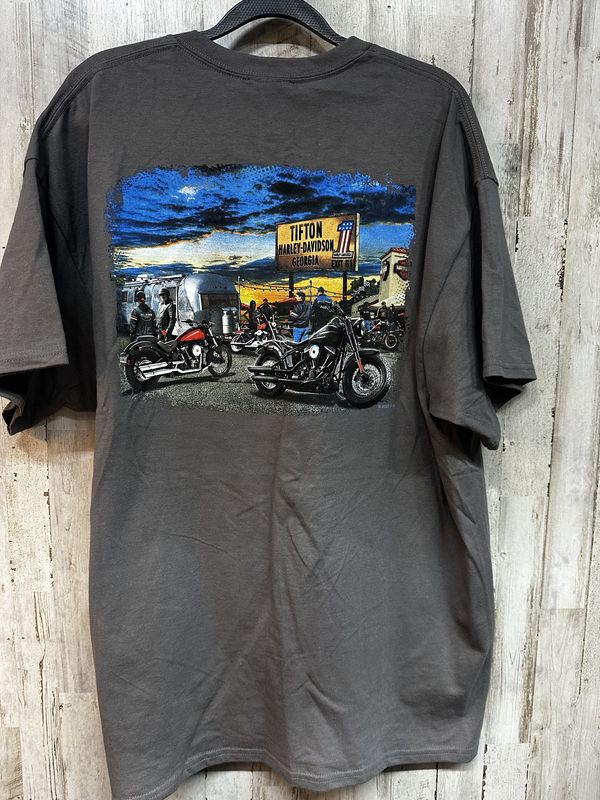 10001 HD Men's BNWT Grey W/ Tifton GA Short Sleeve XL