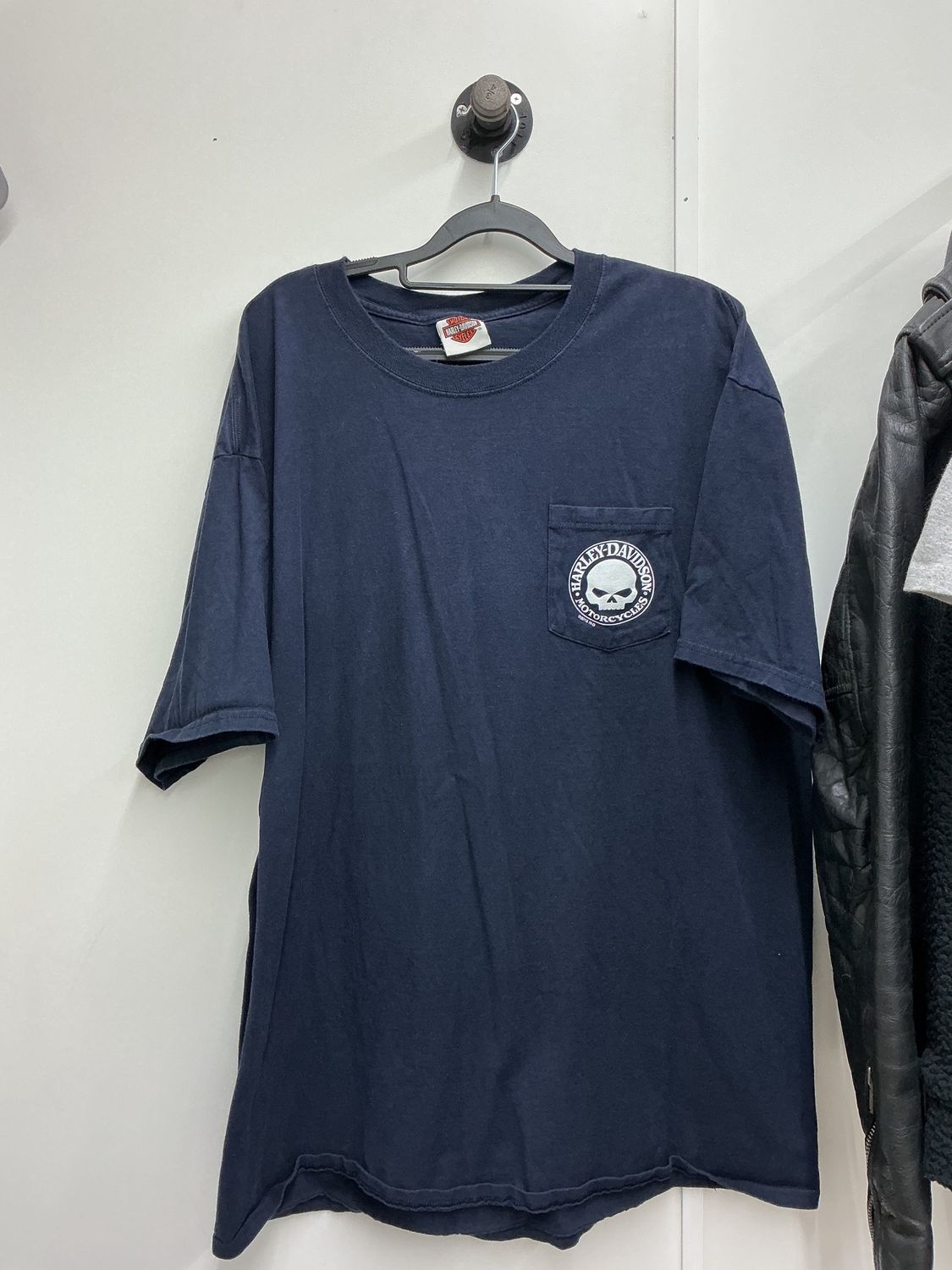 10222 HD Men’s Navy Blue Willie G Barnett HD El Paso, Texas T-Shirt 2 XL