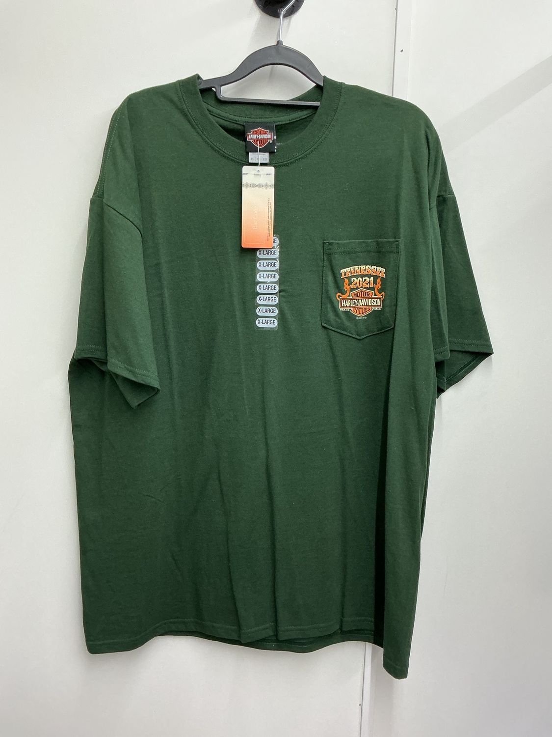10001 HD Men's BNWT Hunter Green 2021 Smokey Mtn TN Short Sleeve XL