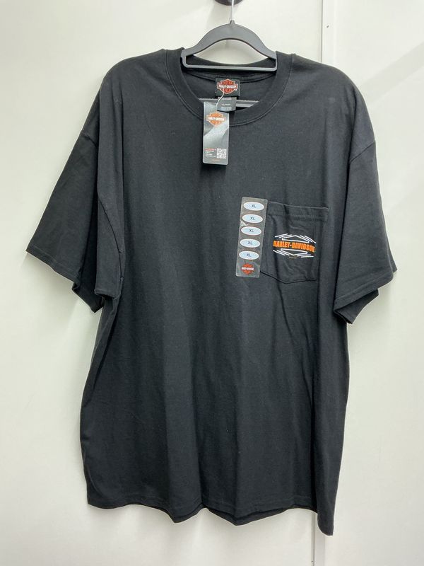 10001 HD Men's BNWT Black Pikes Peak Bike &amp; Plane CO Short Sleeve XL