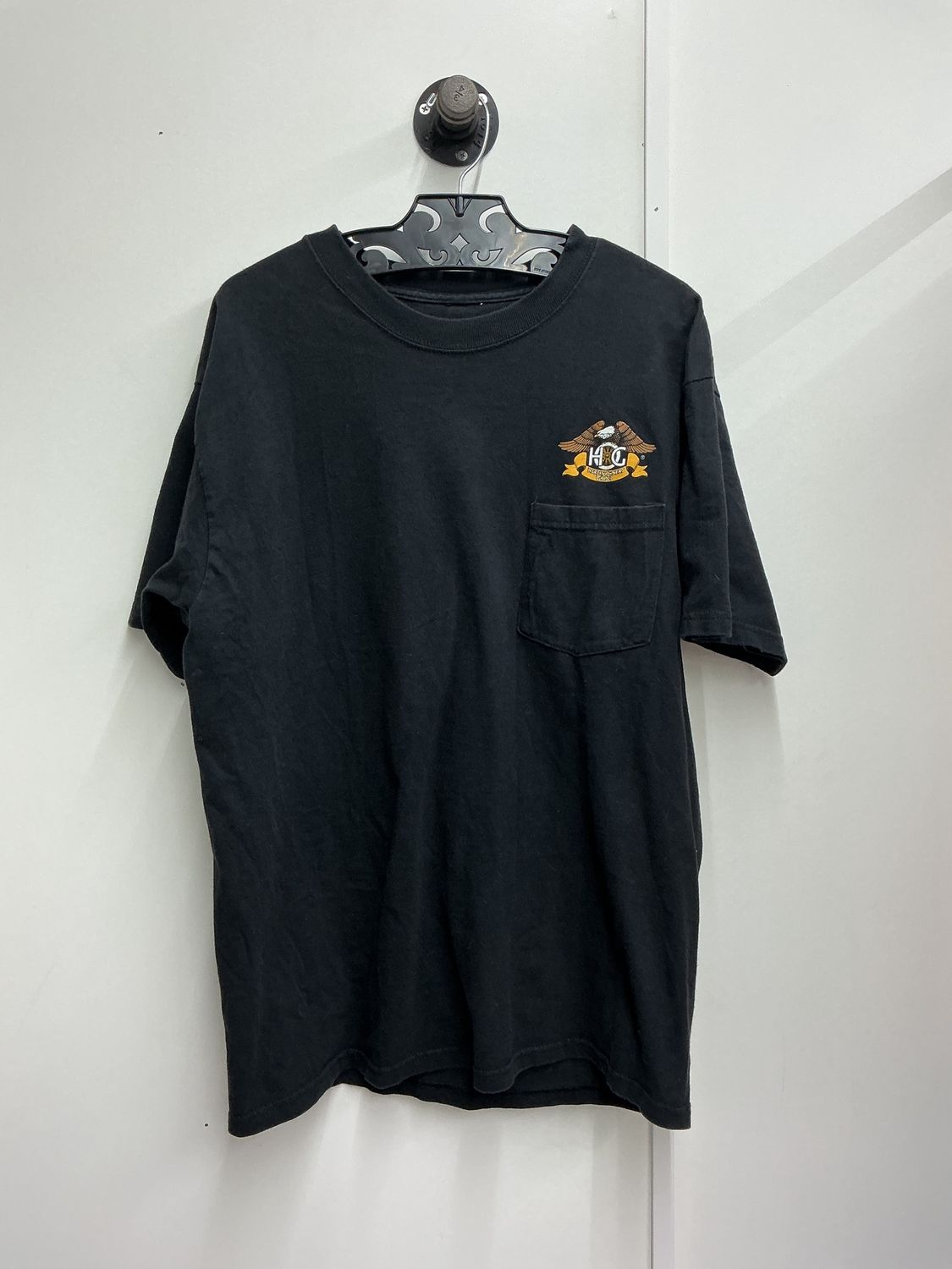 10223HD Men's BN Black W/ Brown Eagle Hollywood CA T-Shirt Large