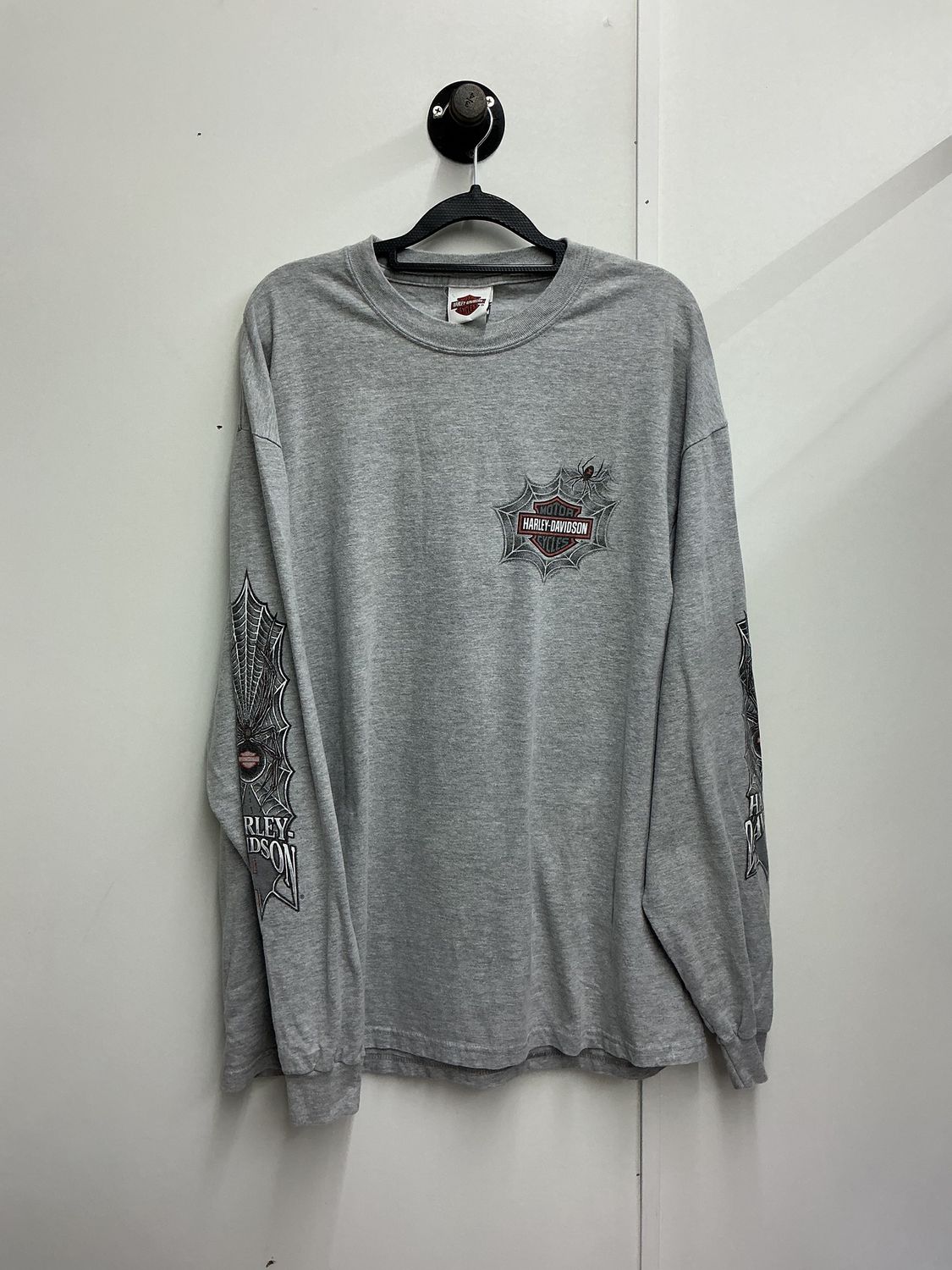 10224 HD Men's Grey Web/Orange Dragon Smokey Mtn Long Sleeve XL