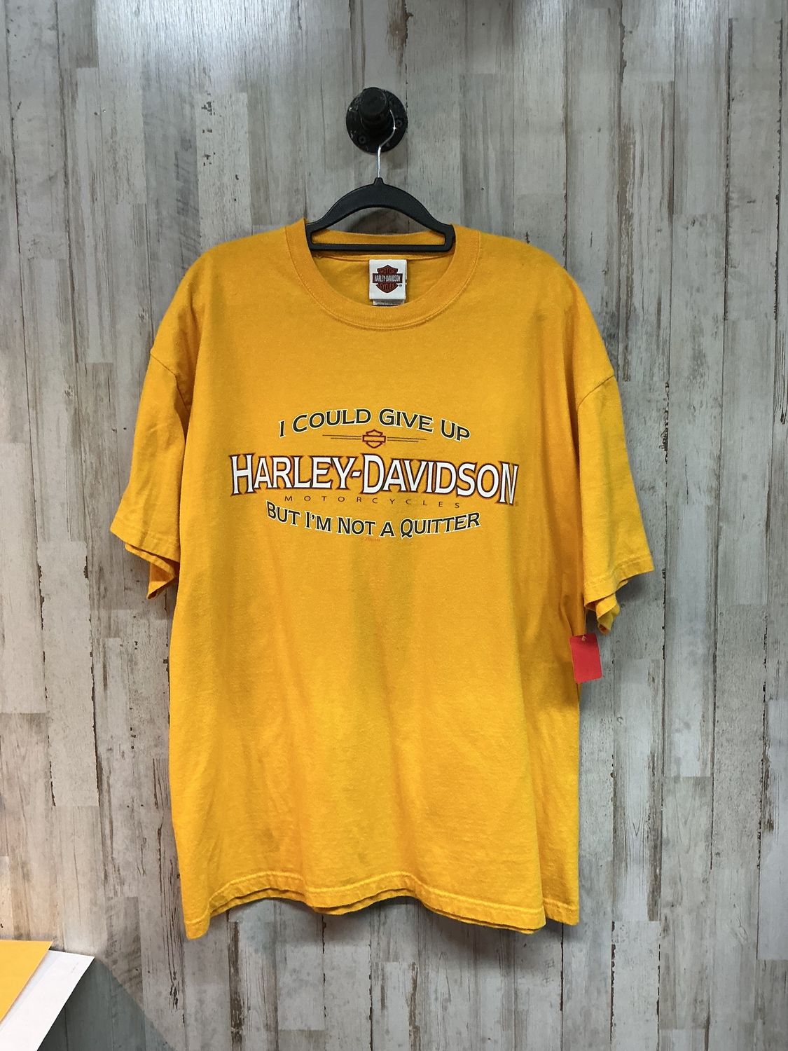 10224 HD Men's Yellow Not A Quitter Greensboro NC Short Sleeve XL