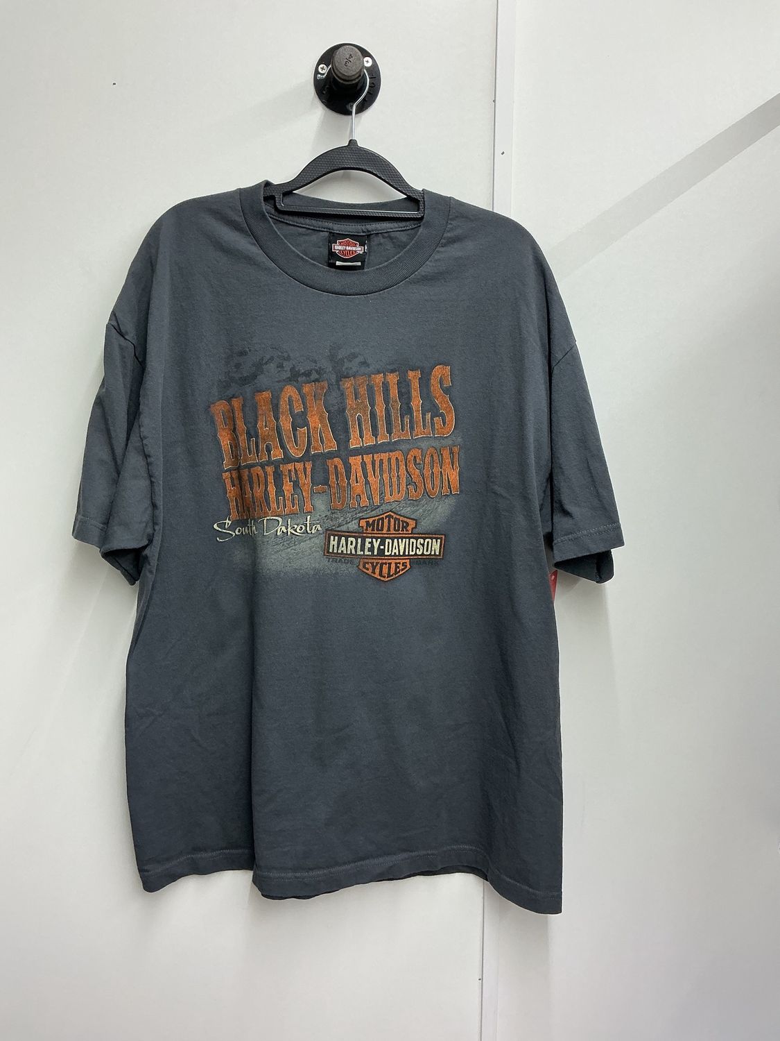 10224 HD Men's Dark Grey W/ Orange B&amp;S  Black Hills SD Short Sleeve XL