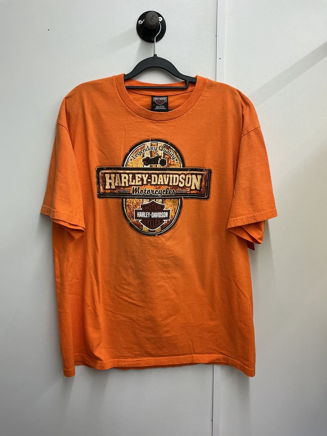 10224 HD Men's Orange W/ Tan B&amp;S Cox's Rock Hill SC Short Sleeve XL