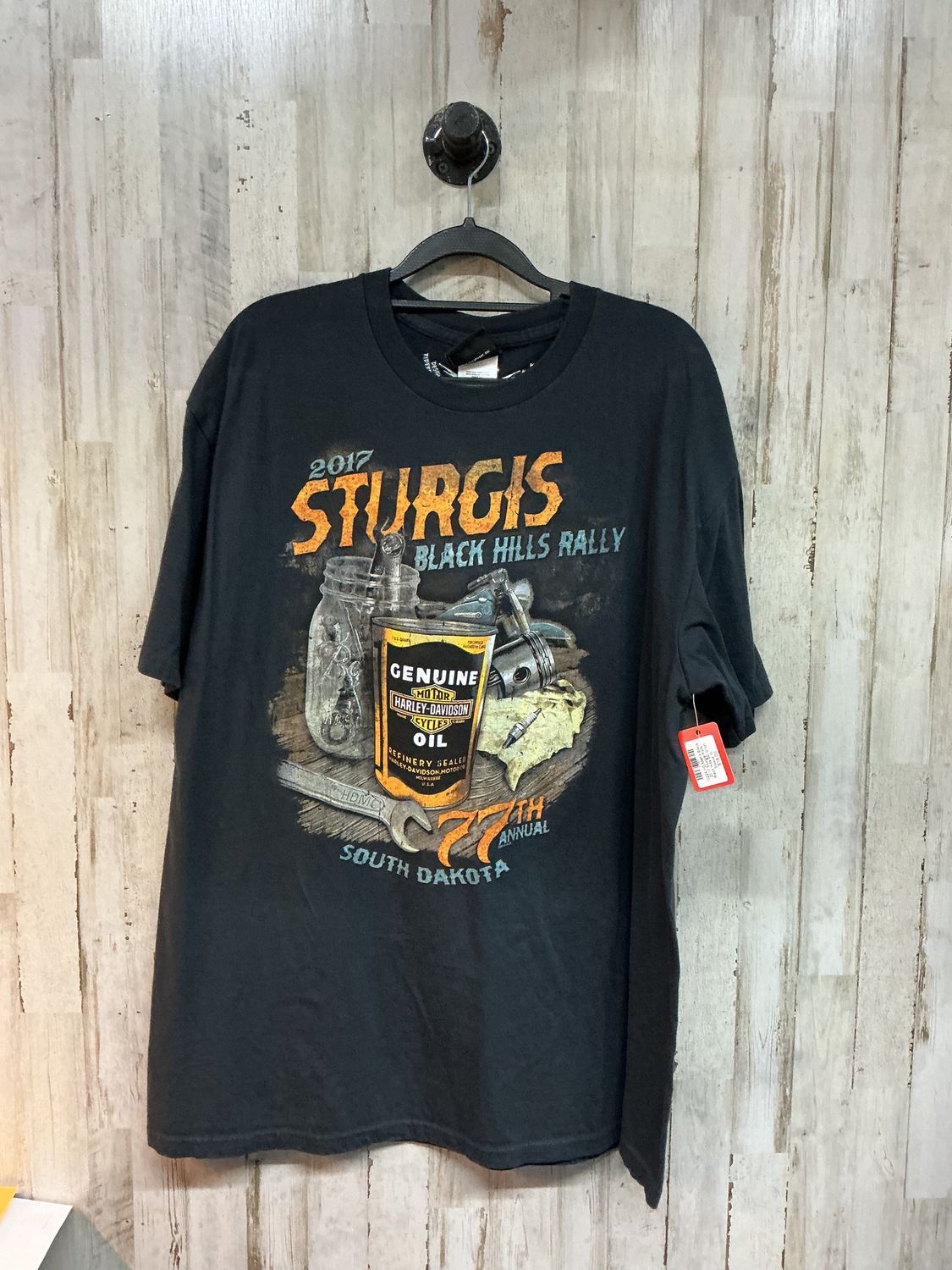 10224 HD Men's Black 2017 Sturgis Rally Black Hills SD Short Sleeve XL