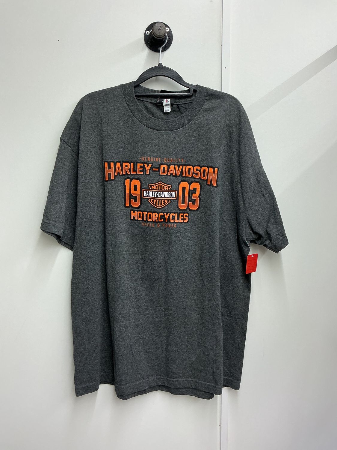 10224 HD Men's Dark Grey W/ Orange B&amp;S Black Hills Rapid City SD Short Sleeve XL